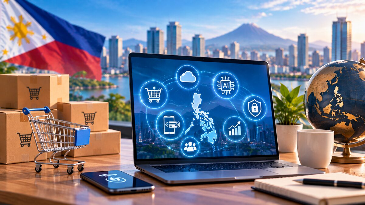 Filipino entrepreneur using digital technology for online business